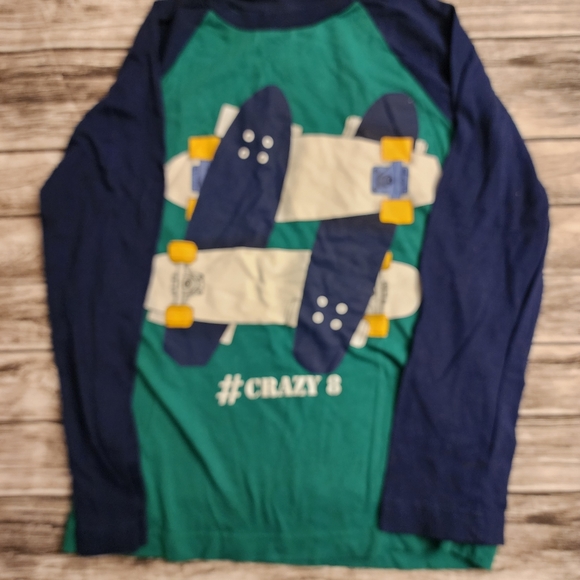 Crazy 8 boys skateboard long sleeve shirt. Size 7-8 - Picture 1 of 3
